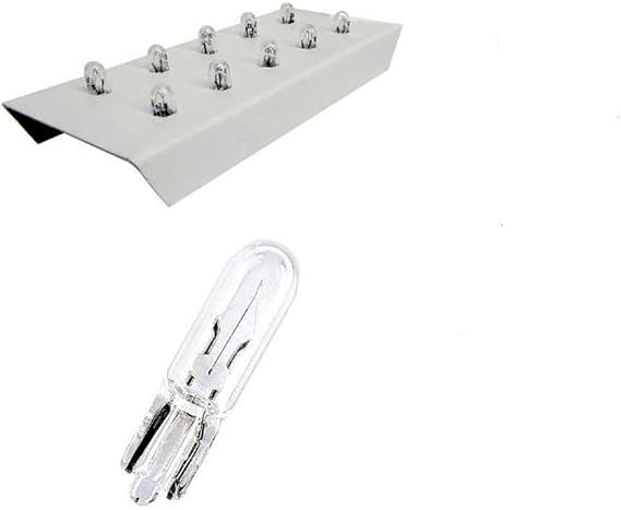 10 Adet 12V T5 1.2W Mini Dipsiz Standart Renk Ampul