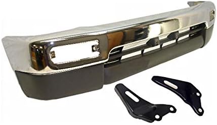bundle Fits 96-98 4Runner Limited Front Bumper Chrome Face Bar Valance Arm Bracket W/Flare Hole 4pcs TO1067121 TO1066121 TO1002172 TO1095176