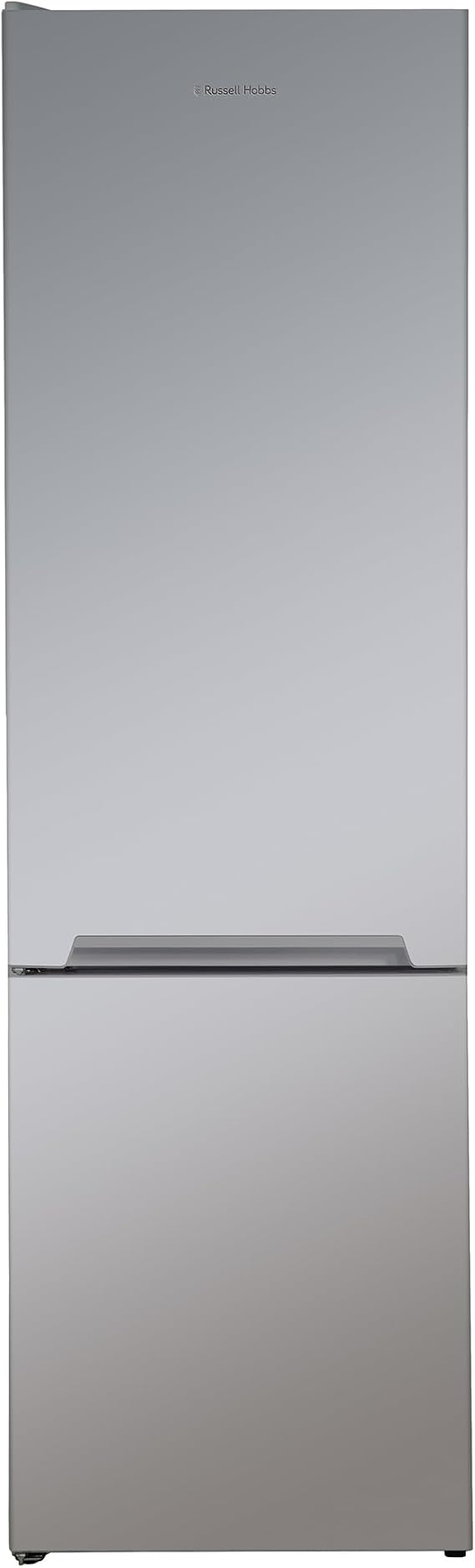 Russell Hobbs Freestanding Fridge Freezer, 54cm Wide, 180cm High, 204L Fridge Space, 84L Freezer Space, 4 Shelves, 4 Door Racks, Eco Friendly, Silver, RH180FF541E1S [Energy Class E]