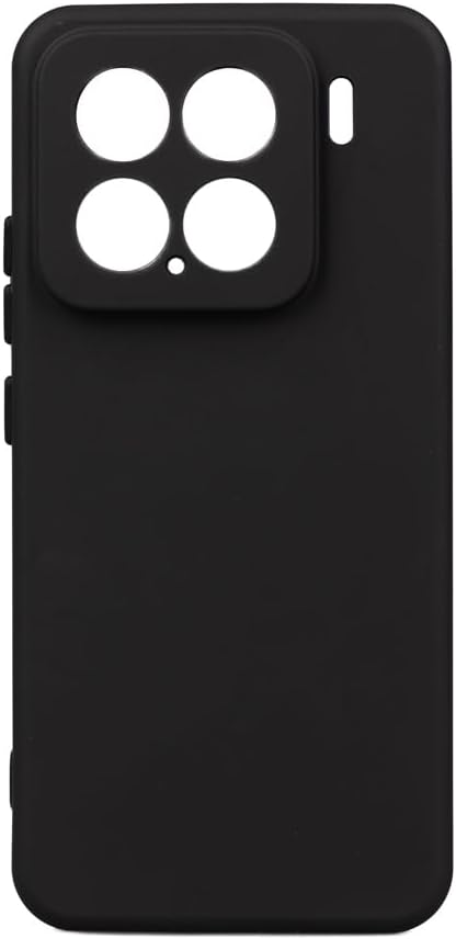 Aksesuarcim Xiaomi Mi 15 ile Uyumlu Silikon Kılıf Mat Pastel Renkli Parmak İzi Bırakmayan Yumuşak Kapak Biy Siyah