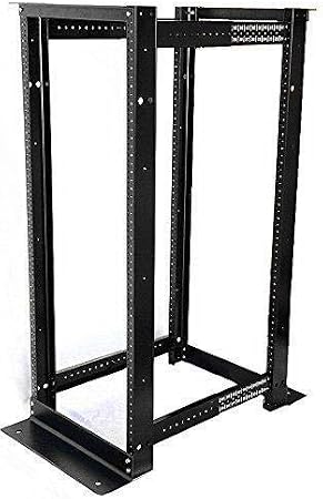 22U 4 Post Open Frame Server Rack 19inch Adjustable Depth 21inch-29inch (22U)