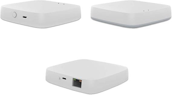 MOES Zigbee Bluetooth Mesh Gateway, Tuya Hub, White, 3 Pack