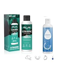 Ultrasonic Jewelry Cleaning Solution, Great for Use in All Ultrasound Machines, Eyeglass and Rings, Effective Solution for Cleaning Gold, Silver, Platinum, Diamonds, and Watch, 8.5 oz/250 ml,2 Pack