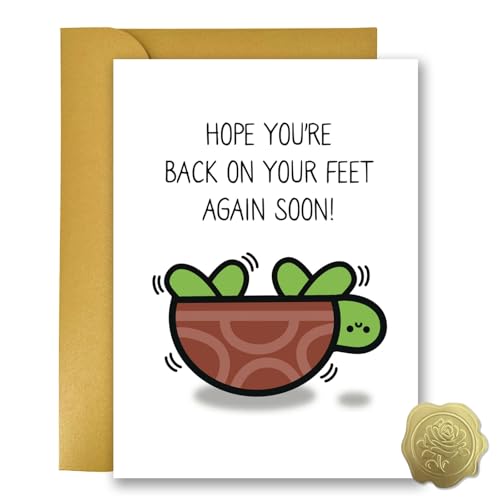 Funny Get Well Cards - Get Well Soon Card - After Surgery Recovery Gifts for Women Men - Feel Better Gifts for Him Her Friends B