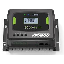 50A MPPT Solar Charge Controller, 12V/24V Auto DC Input, Backlit LCD, 50 amp Solar Panel Regulator Charger for LiFePO4 Gel Wet AGM Battery Charging