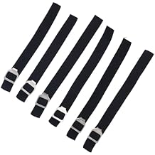 6pcs Catcher Leg Guard Straps, Breathable | Wear Adjustable Baseball Shin Guard Straps with Rustproof Metal Buckles