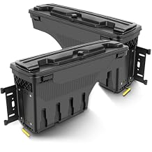 ROADFAR Left Driver Side and Right Passenger Side Truck Bed Storage Box Replacement For Chevrolet Colorado 2004-2012,For GMC Canyon 2004-2012 Key Lockable Lid Truck Bed Toolboxes Black