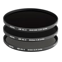 HOYA 49mm HD Mk II IRND(3) Filter Kit with Case - Includes 3-stop (ND8), 6-stop (ND64), 10-stop (ND1000) Neutral Density Filters for Precision Light Reduction, Slim Frame, Waterproof, Smudge Resistant