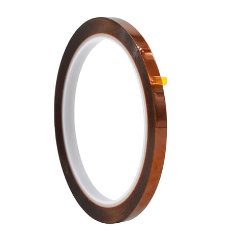 WOD Kapton Tape High Temperature Polymide Heat Resistant 1/4 inch x 36 yd. for 3D Printers Platform, PCB Circuit Board, BGA Heating, and Electric & Soldering Task PKT26