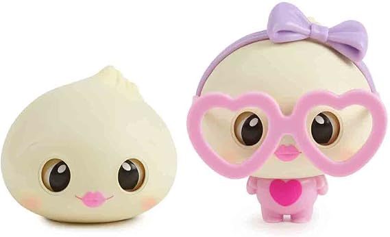 My Squishy Little Dumplings Interactive Doll Collectible With Accessories Dee (Pink)