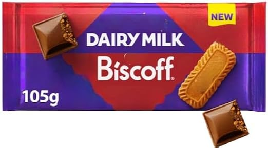 Dairy Milk Biscoff Chocolate Bar 105g (Pack of 6) Delicious Tasty And Twisty Treat Gift Hamper For Birthday,Christmas,Easter,New Year