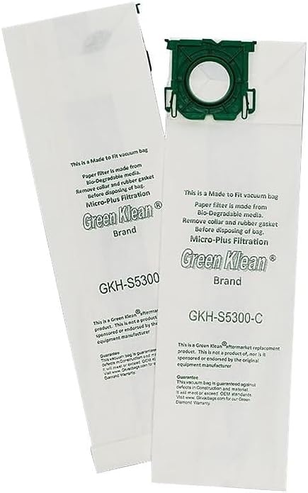 Vacuum Bag, White, 10/Pack (GKH-S5300)