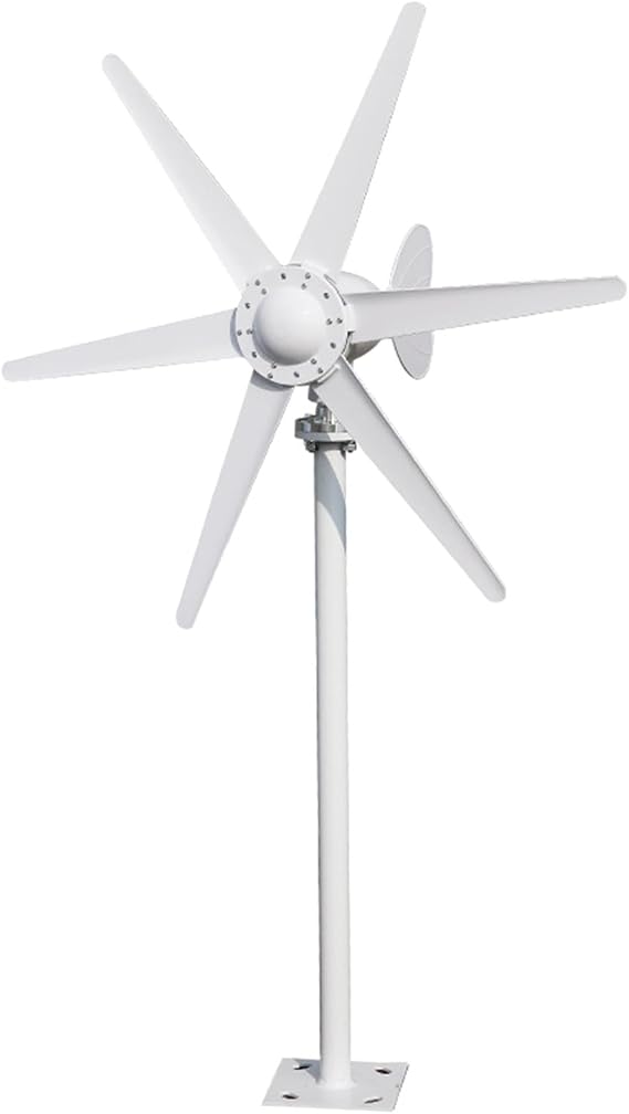 Wind Turbine Generator, 800W 6 Blade Small Wind Turbine for Industrial Energy Equipment(12V/24V),Dynamo,24V