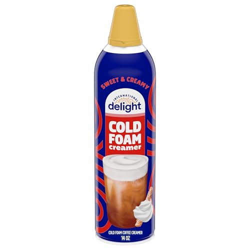 International Delight Cold Foam Coffee Creamer, Sweet & Creamy Cold Foam Flavored Creamer, 14 OZ Can