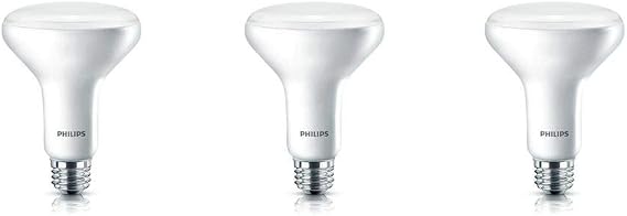 Philips LED Dimmable BR30 Light Bulb: 650-Lumen, 5000-Kelvin, 11-Watt (65-Watt Equivalent), E26 Base, Frosted, Daylight, 3-Pack