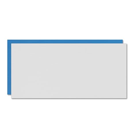 1mm 6061 T651 Aluminium Sheet Plate, 100mm x 200mm Flat Metal Sheet with Double-Sided Protective Film for DIY, Crafting, Industrial & Welding (2PCS)