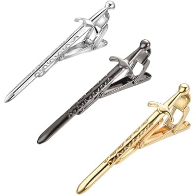 Yoursfs Vintage Scottish Sword Tie Clips for Men Personalised Tie Clips Funny Sword Tie Bars Unique Cool Tie Pin for Mens Jewelry
