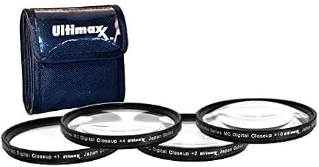 Universal 5 Piece Multi Coated HD Macro Close Up Lens Filter Kit Set +1 +2 +4 +10 for Canon Nikon Sony Sigma Panasonic Fujifilm Olympus Camera Lenses (55mm)