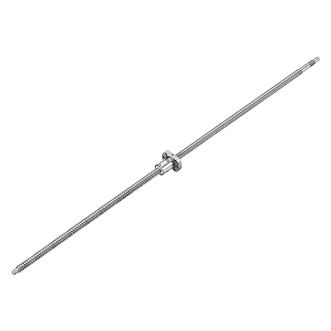 uxcell BallScrew SFU1204 (Dia 12mm, Lead 4mm, Length 800mm) with Ball Screw Nut Anti Backlash Ball Screw Kit Standard End Machining for BK/BF12 CNC Machine Parts