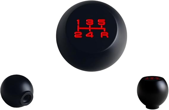 JGR Billet Aluminum Manual Shift Knob 5 Speed Pattern W/Flat Top M12x1.25 M10x1.5 M10x1.25 M8x1.25 Thread Size