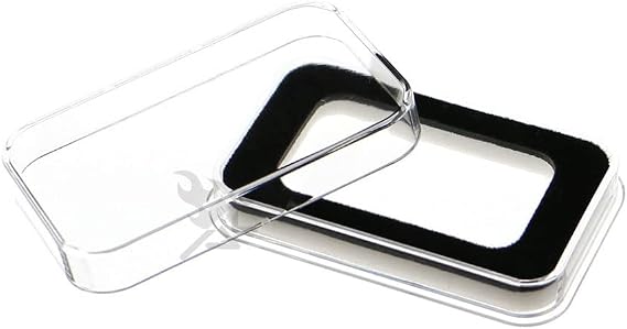 OnFireGuy Ultra Thick 1oz Perth Mint Silver Bar Black Ring Fit Capsules Bar Holders for 1oz Dragon Bar & 1oz Kangaroo Bar (25 Bar Holders)