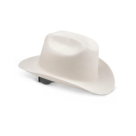Jackson Safety Cowboy Hard Hats - 4 Point Ratchet Suspension - Western Outlaw Style - Multiple Colors - 4 Pack/Case