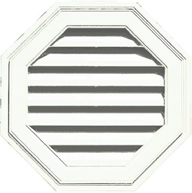 BUILDERS EDGE 1.20E+11 22" Octagon Gable Vent, White
