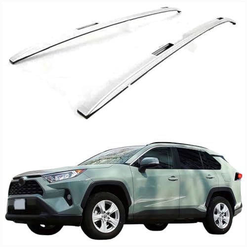 Aluminum Roof Rack Rails Side Bars Fits for RAV4 2019-2025, Silver, 2-Piece Set