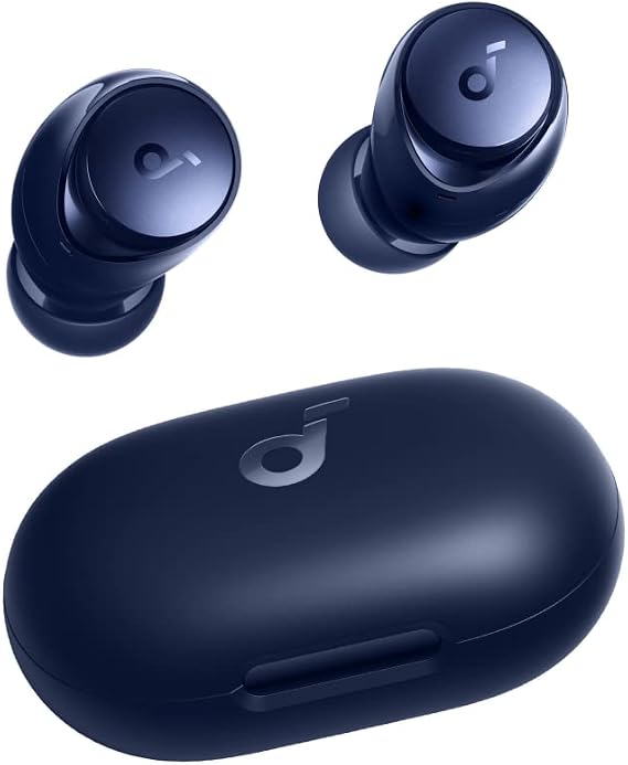 Anker Soundcore Space A40 Navy | （完全ワイヤレスイヤホン）最大50時間再生 / 小型軽量/ウルトラノイズキャンセリング 2.0 / ハイレゾ/LDAC/マルチポイント対応/ワイヤレス充電/外音取り込み/マイク内蔵/PSE技術基準適合