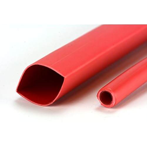 TEMCo 34 Marine Heat Shrink Tube 3:1 Adhesive Glue Lined 4 ft RED