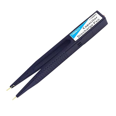 Capacitor Discharge Pen, FDB1, 10-1000V, Rectangular, Metal, Fast Discharging, High Voltage Repair Tool
