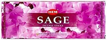HEM Salvia Sage Incense Sticks 120 Sticks (6 X 20 Sticks)