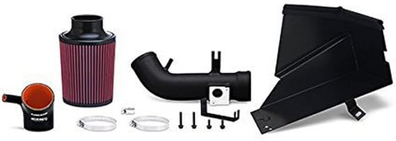Mishimoto MMAI-CIV-06SIHWBK Performance Air Intake w Heatshield Fits Honda Civic Si 2006-2011 Wrinkle Black