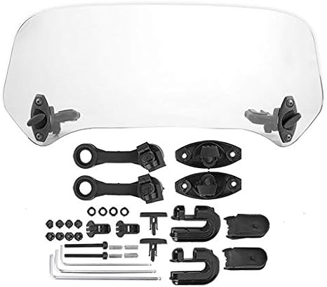 Yosoo Windscreen Scooter Windshield Universal Windscreen Attachment Universal Motorcycle Modified Windscreen Windshield Spoiler Air Deflector Transparent