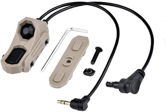 Tactical Dual-Button Remote Pressure Switch For M300 M600 PEQ15 A2 Lights – Compatible With 20mm Rail And M&K Systems
