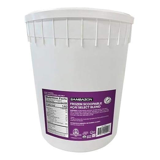 Sambazon Scoopable Acai Select Blend with Coconut Sugar, 3 Gallon