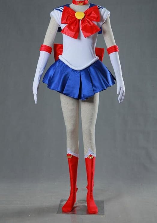 Diyameina Sailor Moon Cosplay Costume, Minako Aino, Ami Mizuno, Usagi Tsukino, Rei Kino Makoto Chibi Moon Chibiusa Domoe, Firefly Cosplay Costume, Sailor Uniform