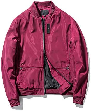Mens Lightweight bomber jacket Softshell outwear Zipper Windbreaker Flight Coat