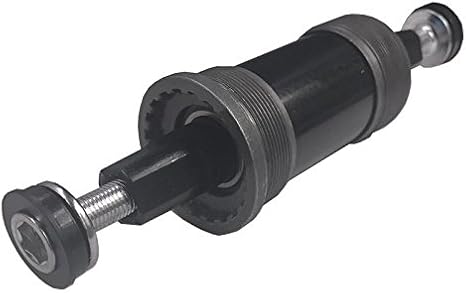 English Square BB Bike Bottom Bracket Set,Square Taper, Aluminum (Black-68x120mm)