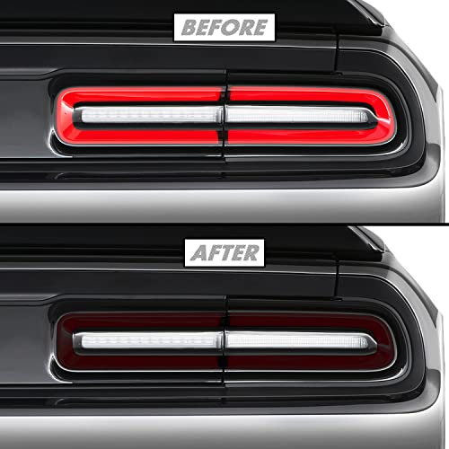 SlickMod PreCut Vinyl Smoke Tint for 2015-2022 Dodge Challenger Taillight 1. Taillight, 20% Dark Smoke
