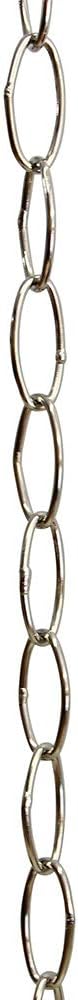 RCH Hardware CH-43W-PN-3 Brass Chandelier Chain, Polished Nickel (3 Feet)