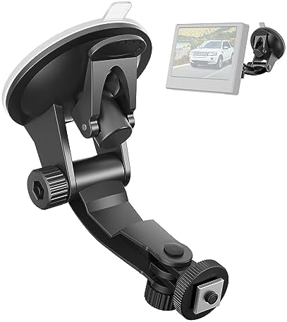 PixelMan Large Dual Suction Cup Backup Camera Mount for 79 inch Windshield and Car, RV, Truck Display Monitor Bracket