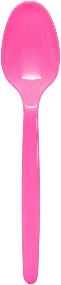 Karat U2100 Pink PS Heavy Weight Tea Spoons - Pink Case of 1000