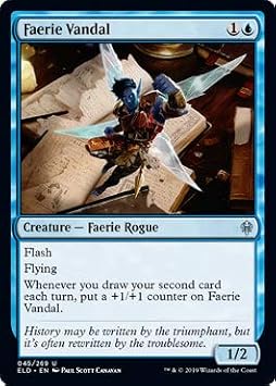 Magic: The Gathering - Faerie Vandal - Foil - Throne of Eldraine