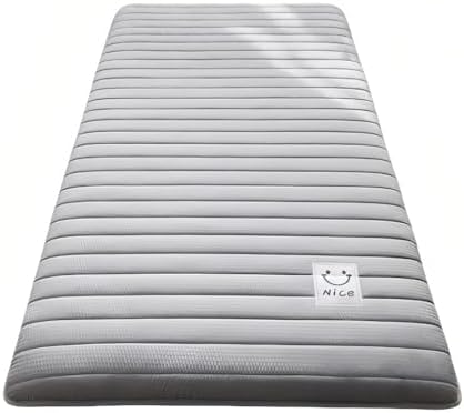 New Japanese Bedding Futon, Folding Roll-Up Mattresses Massage Bed Mattress Tatami Floor Mattress Sleeping Mattress 180cm*200cm, Gray