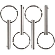 4 Pcs Quick Release Pin, Diameter 1/4", Usable Length 1-1/2", Overall Length 2", Full 316 Stainless Steel, Bimini Top Pin, Marine Hardware