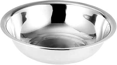 PRETYZOOM Metal Mixing Bowls Stainless Steel Basin 14 Inch Large Mixing Bowl Portable Dish Tub Foot Soak Tub Washtub Dishpan for Kitchen Bathroom