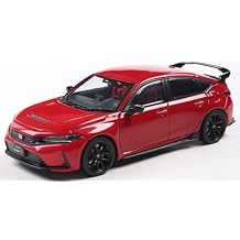 Solido Honda Civic Type R Rallye 2022 - Die-Cast Model Car, Window Box with Plastic Base, Collector's Model Racing Car, Red, 1:43