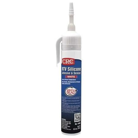 CRC RTV Silicone Sealant 14056 6.5 Wt Oz., White, General Purpose High Moisture Gasket Sealant