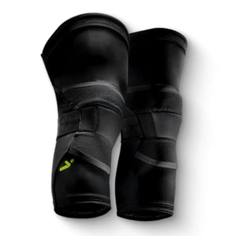 Storelli BodyShield Knee Guards, High-Impact Protection, Sweat-Wicking, UV-Resistant Athletic Knee Protection Pads for Soccer & Heavy-Duty Sports, Black, Small